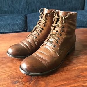 Frye Tyler Leather Lace-ups Boots